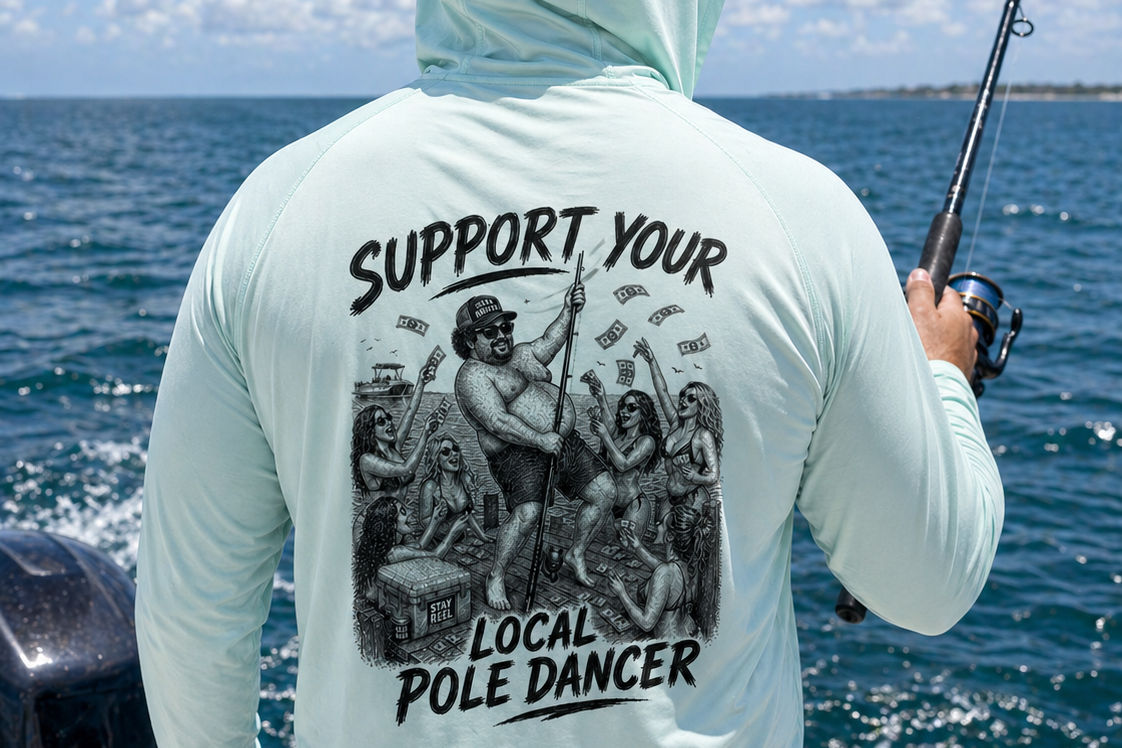 Support Your Local Pole Dancer Performance Hooded Long-Sleeve