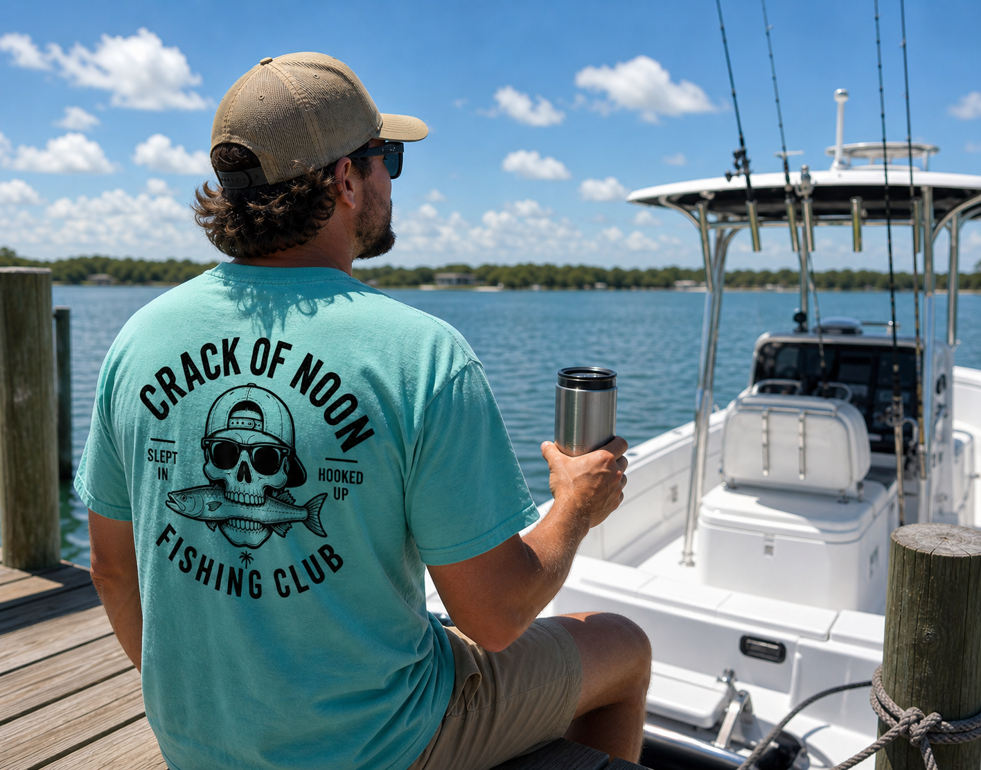 Crack of Noon Fishing Club Heavy Tee