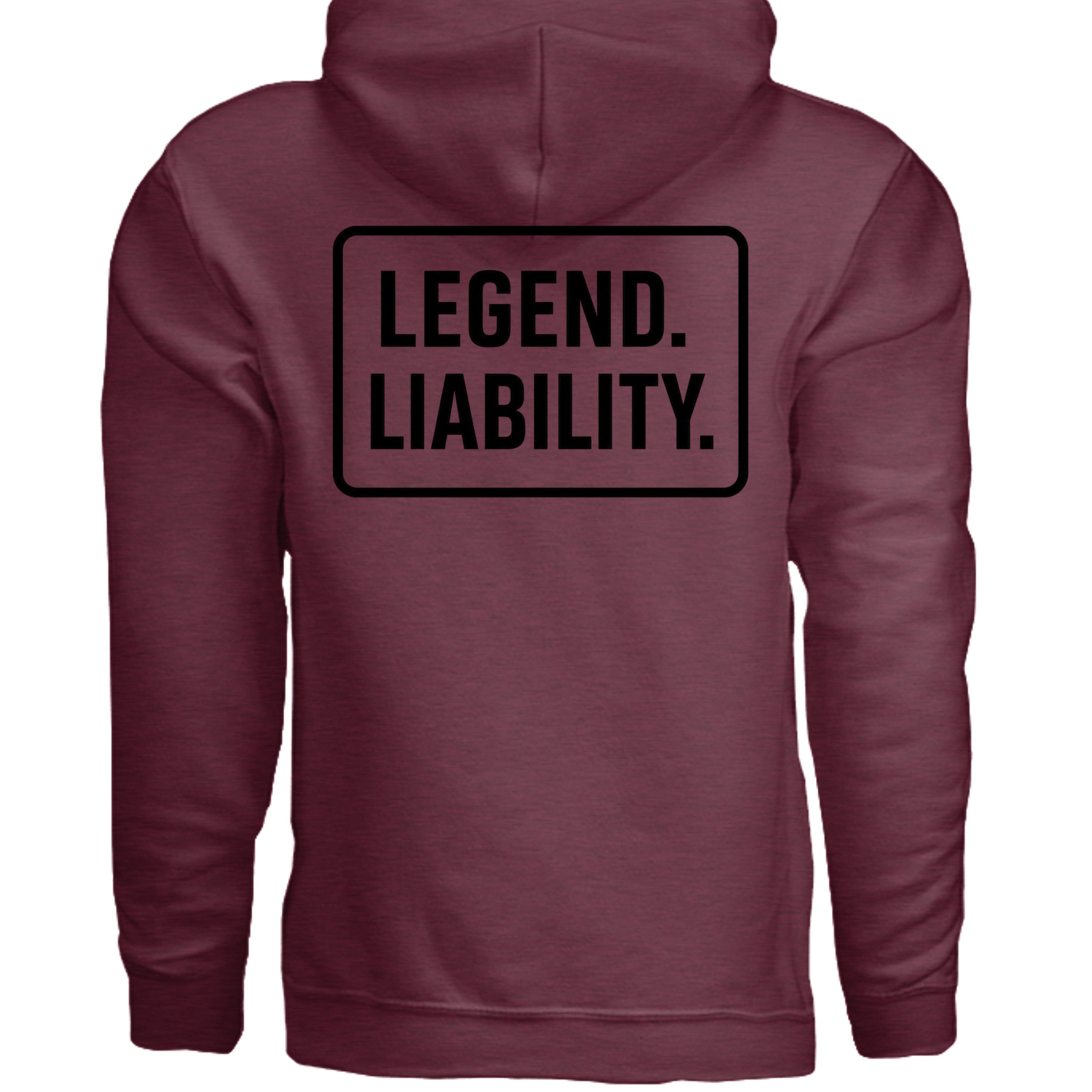 Heather Sport Dark Maroon - G185 - BACK